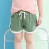 EISHOW Kids Summer Sports Jogger Shorts with Pockets Fashionable Soft Cotton Bottoms for Toddler Child Baby Girls Boys (Green,4T) view 4