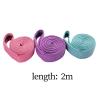 AAGAZA Long Resistance Bands Set Workout Bands Full Body Exercise Bands Heavy Duty for Working Out Resistance Training Body Stretching Men Women/1845 (Color : Violet Pink) view 2