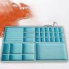 AAGAZA 4Pcs Jewelry Trays Organizer Multipurpose Brithday Gift Showcase Container for Brooch, Blue/1782 view 2
