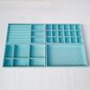 AAGAZA 4Pcs Jewelry Trays Organizer Multipurpose Brithday Gift Showcase Container for Brooch, Blue/1782 view 4