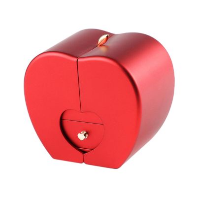 AAGAZA Portable Jewelry Organizer Container Small Organizer Box Dustproof Durable Holder Waterproof Box for Valentine's Day Jewelry Box, blue/1801 (Color : Red)