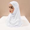 MioCloth Girls Kids One Piece Hijab Head Cover, Instant Hijab Scarf, Soft Jersey Turbans Prayer Headscarf Muslim Abayas Dress Jilbab view 2