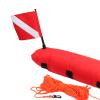 AAGAZA 2Set Compact Scuba Diving Buoy Float Spearfishing Snorkeling High Visibility Dive Flag and Rope Underwater Beach/1863 view 3