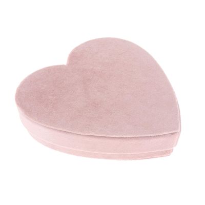 AAGAZA Velvet Fabric Ring Box Heart Shaped Easy to Clean Modern Dustproof Multipurpose Small Organizer Box for Rings Earrings Necklaces Women Girl/1581 (Color : E)