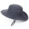 PLCWSCFV Sun Hats for Men Bucket Boonie UV Protection UPF50+ Waterproof Wide Brim Foldable Packable Fishing Beach Safari Dark Grey Large X-Large L XL view 3