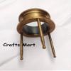 Brass Map Magnifier 3 Inch Magnifying Glass Adjustable Desk Top Magnifier view 3