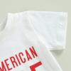 YINGISFITM 4th/Fourth of July Baby Boy Outfit Short Sleeve T Shirts Top Stars Stripes Shorts Summer Clothes Set (Stars and Stripes,18-24 Months) view 2