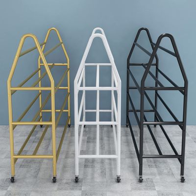 Basketball Rack Ball Storage Organizer 4-Tier Powder Coated Steel Black, White, Gold Ball Cart With Wheels For Soccer Football Volleyball Exercise Ball, Stadium, School ( Color : Gold , Size : L 97cm(
