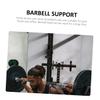 4pcs Wall Mounted Barbell Rack Gym Bar Wall Rack Barbell Storage Rack Weight Bar Holder Fitness Equipment Rack view 2