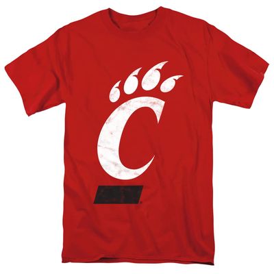 University of Cincinnati Official Distressed Primary Logo Unisex Adult T Shirt,University of Cincinnati, X-Large