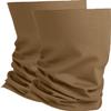 281Z Organic Cotton Breathable Summer Neck Gaiter for Men and Women - Face Scarf for Outdoor Activities(Coyote Brown, Pack of 2) view 1