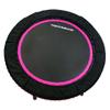 LEAPS & REBOUNDS 48" Adjustable Stability Bar Attachment with 48" Mini Fitness Trampoline and Home Gym Rebounder for Cardio Exercises, Pink view 3