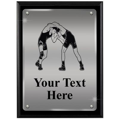 Crown Awards 8 x 10 Engraved Custom Plaque, Personalized Wrestling Floating Acrylic Plaque