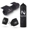 Barbell Pad & 2 Ankle Straps for Cable Machine - Gym Accessories for Women and Men - Perfect for Cable Kickbacks, Leg Extensions, Hip Thrusts & Squats - Workout Attachments for Home and Gym - Includes a Carry Bag