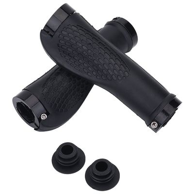1 Pair Bikes Handlebar Grips, Avoid Slip Bikes Handle Cover Grips, for Long-Lasting Bikes Hand Bar End Grips, Mountain Bikes Handle Bar Grips for 22 25mm Handlebar(Black)