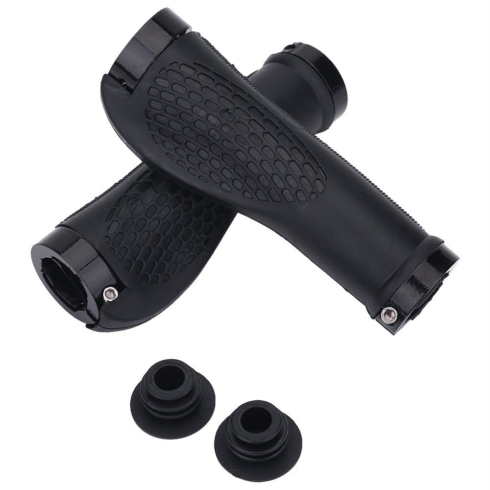 1 Pair Bikes Handlebar Grips, Avoid Slip Bikes Handle Cover Grips, for Long-Lasting Bikes Hand Bar End Grips, Mountain Bikes Handle Bar Grips for 22 25mm Handlebar(Black)