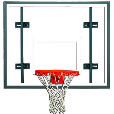 Side Court Recreational Glass Basketball Backboard 42 x 54 Auxiliary Rectangular Glass Side Court Backboard