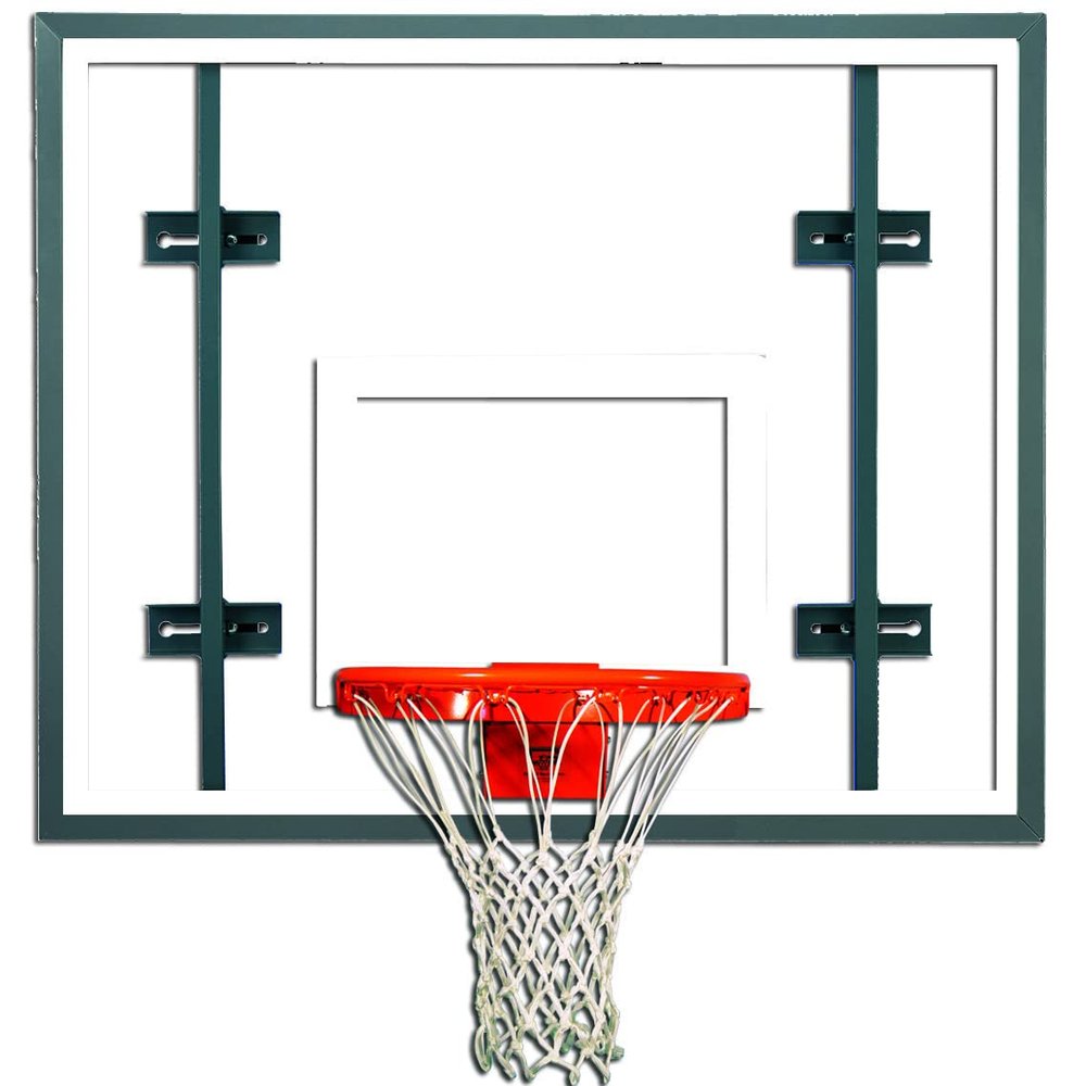 Side Court Recreational Glass Basketball Backboard 42 x 54 Auxiliary Rectangular Glass Side Court Backboard