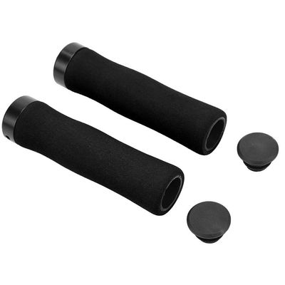 2PCS Bikes Handlebar Grips, Soft Sponge Bikes Hand Bar End Grips, Mountain Bikes Handle Bar Grips with 2PCS Plugs, Bikes Handle Grips for 22mm Handlebar()