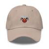 Polish Chicken hat, Embroidered Unisex Baseball hat, Polish Chicken Lovers hat, Polish Chicken Gift. Stone view 1