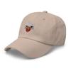 Polish Chicken hat, Embroidered Unisex Baseball hat, Polish Chicken Lovers hat, Polish Chicken Gift. Stone view 3