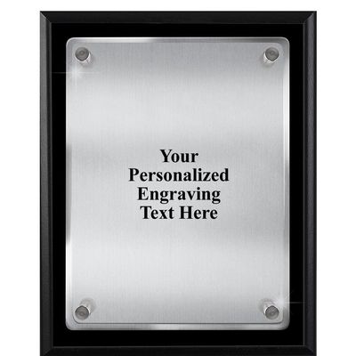 Crown Awards Personalized Floating Acrylic Plaque, 8 x 10 Engraved Custom Plaque, Engraving Included Prime