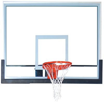 Outdoor Pro Style Glass Basketball Backboard 42 x 60 Outdoor Rectangular Glass Backboard with Clear View