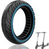 Felixstory 8.5x2.0 Solid Tire, 50/75-6.1 8 1/2x2 Replacement Tire, 8.5 Inch Scooter Tire Fit for Gotrax GXL V2 iScooter i9/ i8 isinwheel S9 pro, Abrasion and explosion-proof, Blue 1pc view 1