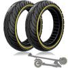 Felixstory 8.5x2.0 Scooter Tire, Fit for 50/75-6.1 8 1/2x2 Original, 8.5 Inch Fit for isinwheel S9 Pro VOLPAM SP06/SPT7/SP03 Electric Scooter Front Rear, Abrasion-Resistant, Yellow 2pcs view 1