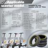 Felixstory 8.5x2.0 Scooter Tire, Fit for 50/75-6.1 8 1/2x2 Original, 8.5 Inch Fit for isinwheel S9 Pro VOLPAM SP06/SPT7/SP03 Electric Scooter Front Rear, Abrasion-Resistant, Yellow 2pcs view 2