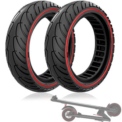 Felixstory 8.5x2.0 Solid Tire, 50/75-6.1 Scooter tire 8 1/2x2 Inch Replacement Tire, Fit for isinwheel S9 pro iScooter i9/ i8 Electric Scooter, Explosion-Proof Wheel, Red 2pcs