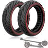 Felixstory 8.5x2.0 Solid Tire, 50/75-6.1 Scooter tire 8 1/2x2 Inch Replacement Tire, Fit for isinwheel S9 pro iScooter i9/ i8 Electric Scooter, Explosion-Proof Wheel, Red 2pcs view 1