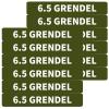 12 Pack Miaozhun 6.5 Grendel Magazine Marking Bands 6.5 Grendel Magazine Caliber Identification(Army Green-White) view 1