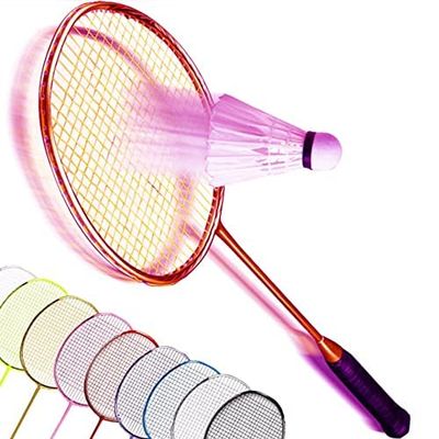 Badminton Racquets,Lightweight Carbon Fiber Badminton Rackets Set for Adult, Including 1 Racket, 3 Shuttlecocks, 1 Overgrip (Green)