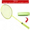 Badminton Racquets,Lightweight Carbon Fiber Badminton Rackets Set for Adult, Including 1 Racket, 3 Shuttlecocks, 1 Overgrip (Green) view 2