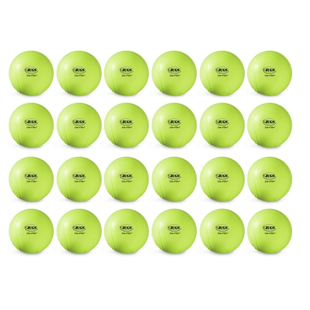 Jugs Lite-Flite Game-Ball Yellow Softballs  2 Dozen (12-Inch)