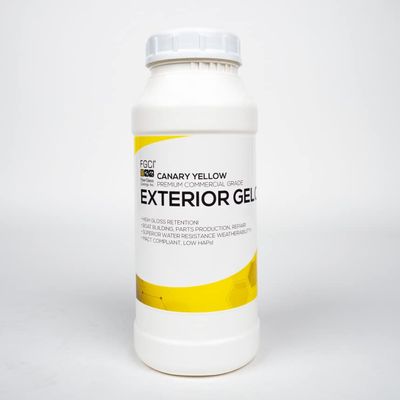 FGCI - 1 Quart Marine Grade Gel Coat for Boat Building, RV Gel Coat, Restoration, Carbon Fiber Gel Coat, Fiberglass Repair, Patching, and Repair kit (Canary Yellow)