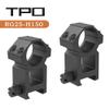 TPO 1 Inch Picatinny Scope Rings w/See-Thru Base, High Profile 1" Picatinny Scope Mount (1.5" Height Rings) RG25-H150 view 3