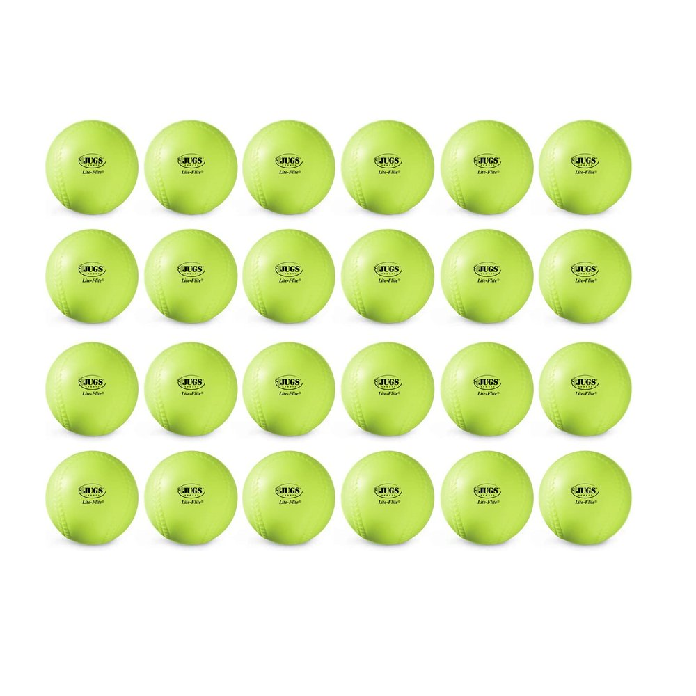 Jugs Lite-Flite Game-Ball Yellow Softballs 2 Dozen (11-Inch)