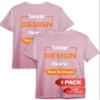 Custom T-Shirt - Personalized Tee Shirts for Men & Women - Customize Your Own US-Cotton Shirt with Front and Back Design add Your Image, Logo, Photo, Text - Tshirt in Light Pink, Adult XL, 1Pack view 1