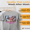 Custom T-Shirt - Personalized Tee Shirts for Men & Women - Customize Your Own US-Cotton Shirt with Front and Back Design add Your Image, Logo, Photo, Text - Tshirt in Navy, Adult L, 1Pack view 2