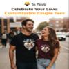 Custom T-Shirt - Personalized Tee Shirts for Men & Women - Customize Your Own US-Cotton Shirt with Front and Back Design add Your Image, Logo, Photo, Text - Tshirt in Orange, Adult L, 1Pack view 2