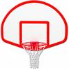Lightweight Fan-Shape Fiberglass Basketball Backboard 39 x 54 Fan-Shape Fiberglass Backboard with Orange Target & Border view 1