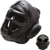 Essential Caged Headgear for Boxing MMA Muay Thai Karate Training Kids Adults (Black, Small) view 1