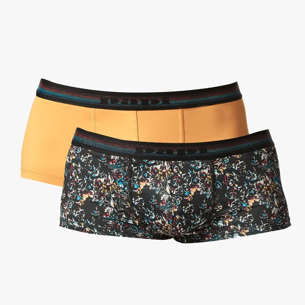 Papi UMPA107 2PK Microflex Performance Trunks Color Black-Yellow