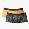 Papi UMPA107 2PK Microflex Performance Trunks Color Black-Yellow view 1