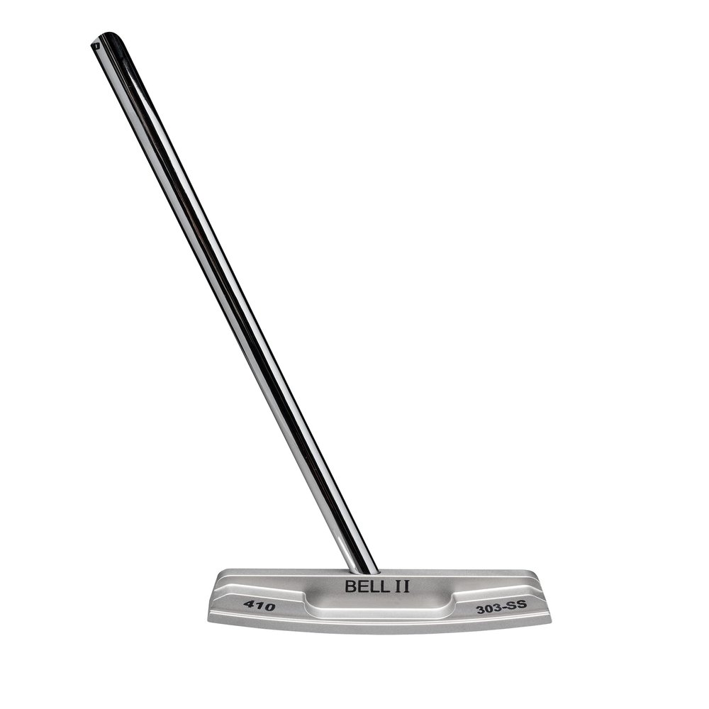 Bell II N-410 Right Hand No Offset Oversize Center Shaft Blade Putter - Matte Finish with Winn Midsize Grip (36 Inches)