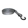 eRatchet 1" Tie-Down Ratchet Straps w/Vinyl Coated S-Hooks and Keeper | 2,000 Lbs. Breaking Strength | Cargo Straps for Flatbed, Trucks, and Trailers (2 Pack) (20 FT, Gray) view 2