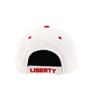 Liberty Flames NCAA Officially Licensed Snapback Hat Competitor White view 4