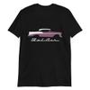 1956 Chevy Bel Air Dusk Plum and Ivory Antique Car Collector Cars 56 Belair T-Shirt view 1
